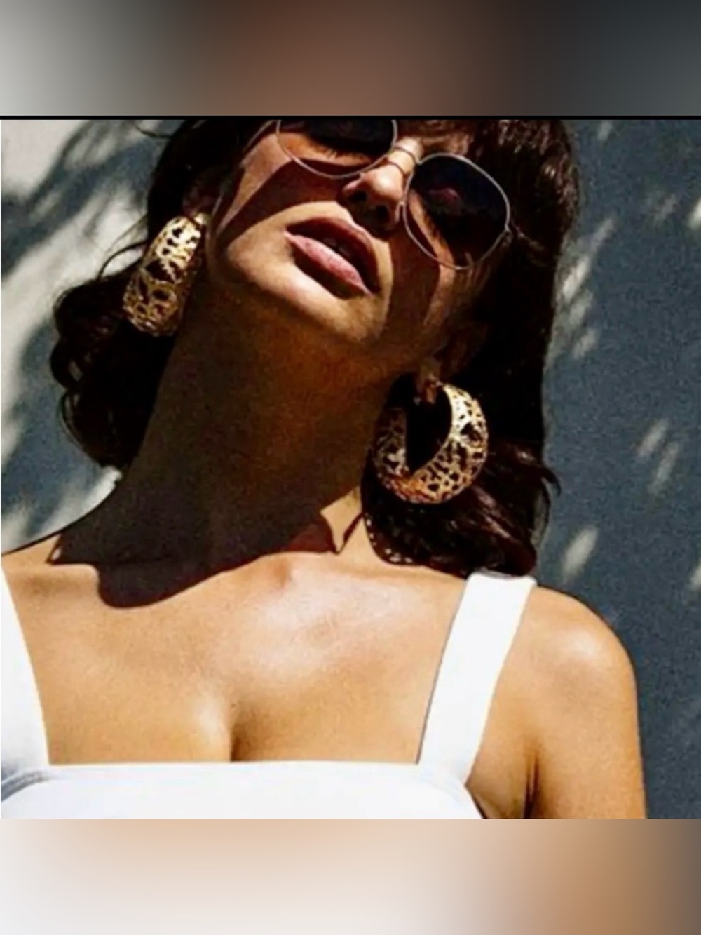 Christie Nicolaides Gold Filigree Hoop Earrings - Picture 5 of 5